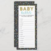 Baby Word Scramble Game, Gold Safari, 25 Pack (Front/Back)