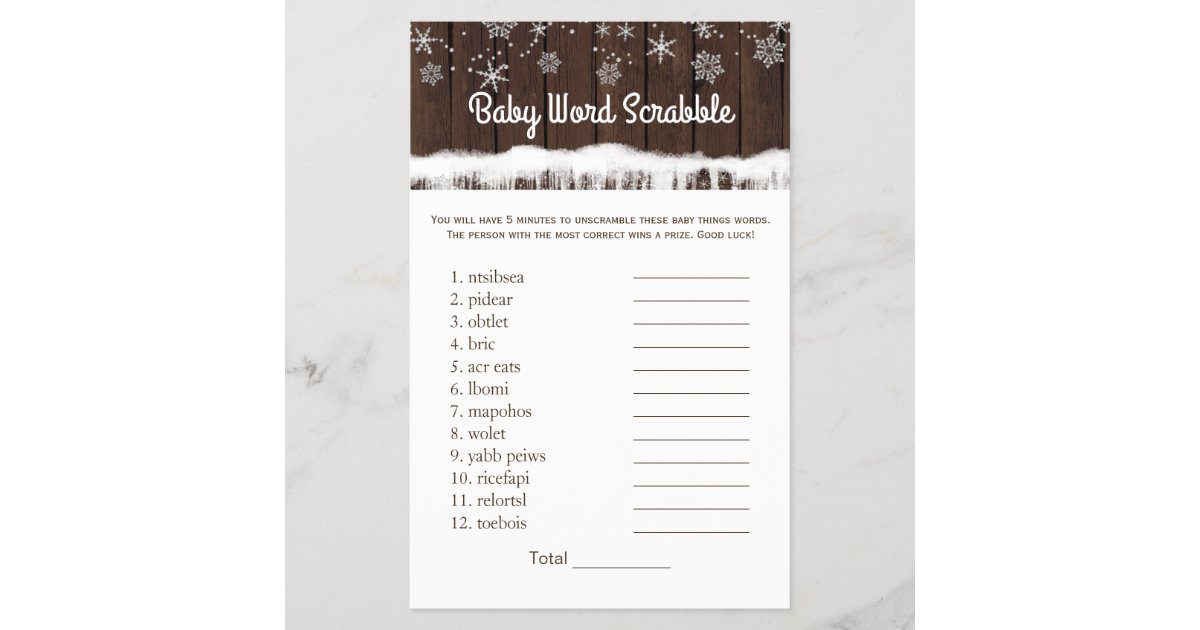 12 Personalized - Unscramble The Word - Baby Shower Game - Dr. Seuss-Party  Games