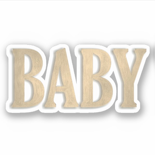 Baby Word Sticker (Front)