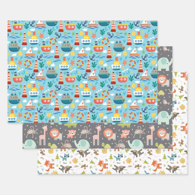 Baby Wrapping Paper Set (Set)