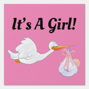 Baby Yard Sign “It’s A Girl!”