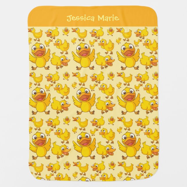 Baby Yellow Ducks  Blanket (Front)