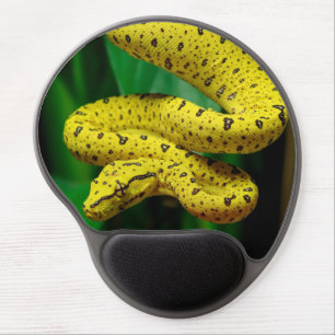 Baby Yellow Phase Green Tree Python Snake Gel Mouse Pad