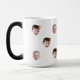 Baby Your Dogs Your Husband's Face Funny Gift Idea Color Morph Mug