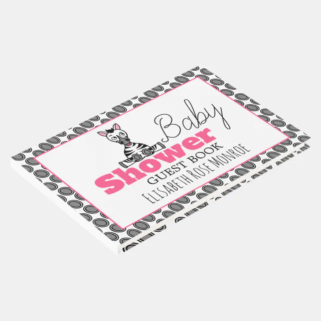 Baby Zebra, Baby Shower Guest Book Zazzle