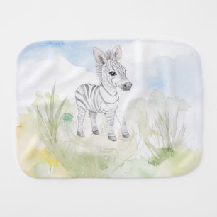 Baby Zebra  Burp Cloth
