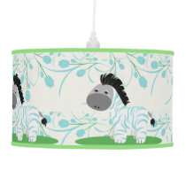 Baby Zebra Hanging Nursery Lamp