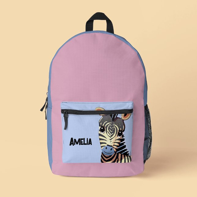 Baby Zebra Personalized Printed Backpack (Creator Uploaded)