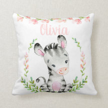 Baby zebra pillow