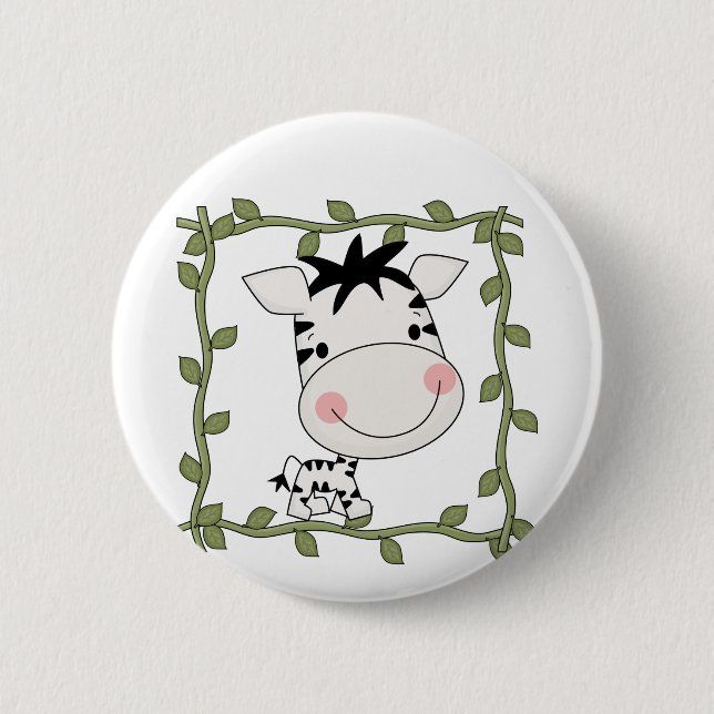 Baby Zebra T-shirts and Gifts Pinback Button (Front)