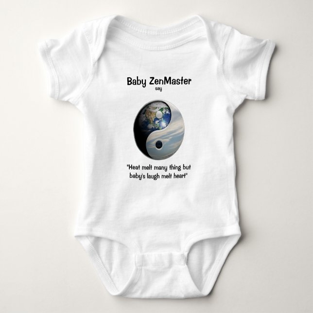 Baby ZenMaster say... (Personalize It!) Bodysuit (Front)
