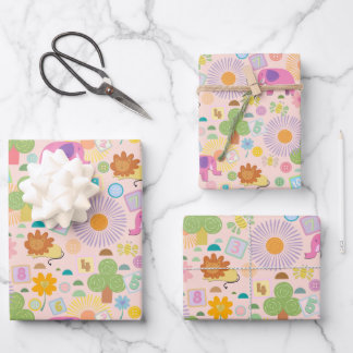 Baby Zoo wrapping paper