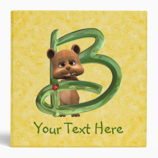 BabyBear Toon Monogram B Binder