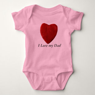 Babybody I Love my Dad Baby Bodysuit