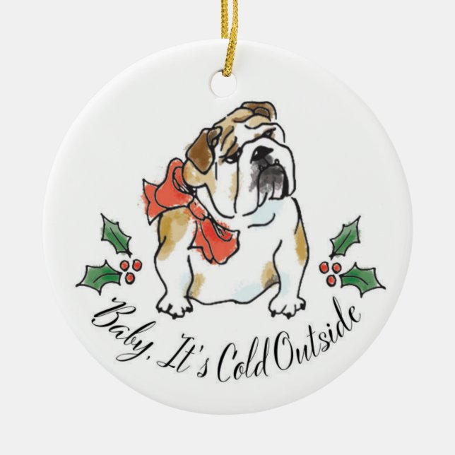 BabyDog Ornament  (Front)