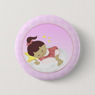 BabyGirl Announcement/Shower Magnets Pinback Button