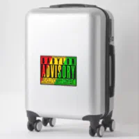 Babylon Advisory Revolutionary RASTA REGGAE Sticker