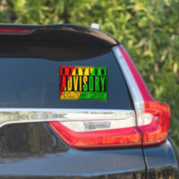 Babylon Advisory Revolutionary RASTA REGGAE Sticker