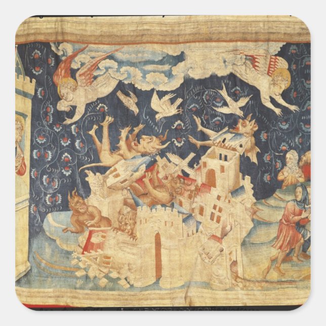 Babylon Invaded by Demons Square Sticker (Front)