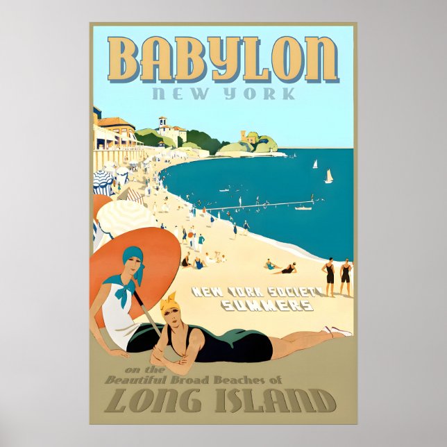 Babylon Long Island New York South Shore Beach Poster (Front)