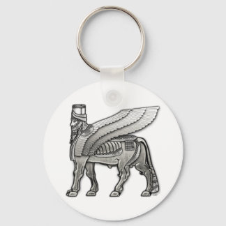 Babylonian Winged Bull Lamassu Keychain