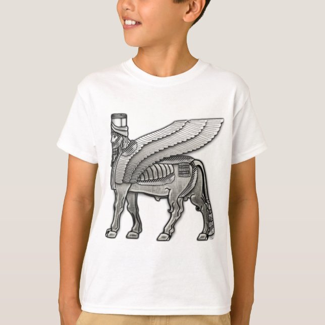 Babylonian Winged Bull Lamassu T-Shirt (Front)