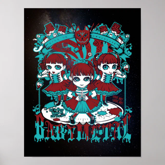 Babymetal Gimme Chocolate and love Poster | Zazzle