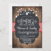 BabyQ Baby BBQ Country Baby Shower Invitations (Front)