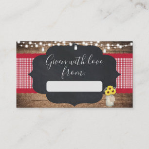 BaBYQ Baby Shower Gift Tags Enclosure Card