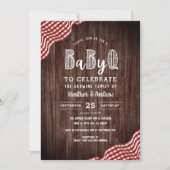 Babyq Backyard BBQ Co-ed Shower Invitation (Front)