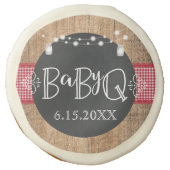 BabyQ BBQ Baby Shower Favor Cookies (Front)