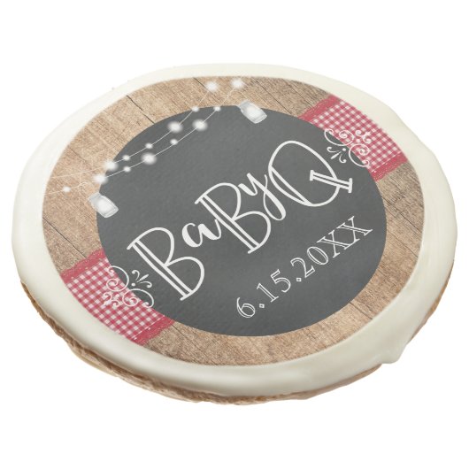 BabyQ BBQ Baby Shower Favor Cookies (Angled)