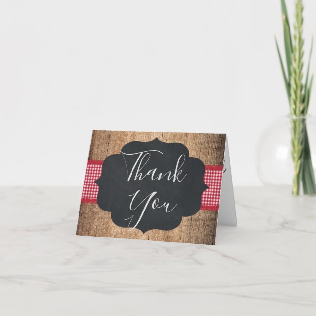 BabyQ BBQ Baby Shower Thank You Card (Front)
