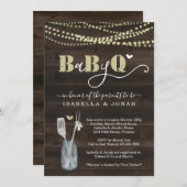 BabyQ Invitation - Couples Baby Q Barbeque (Front/Back)