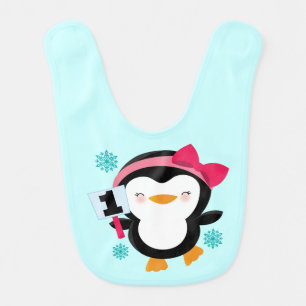 Baby's 1st Birthday Bib (Penguin)