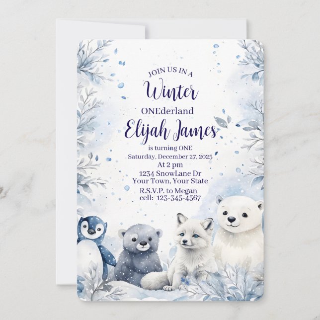 Baby's 1st Birthday Invitation  (Front)