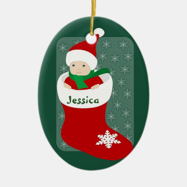 Baby's 1st ceramic ornament (Front)