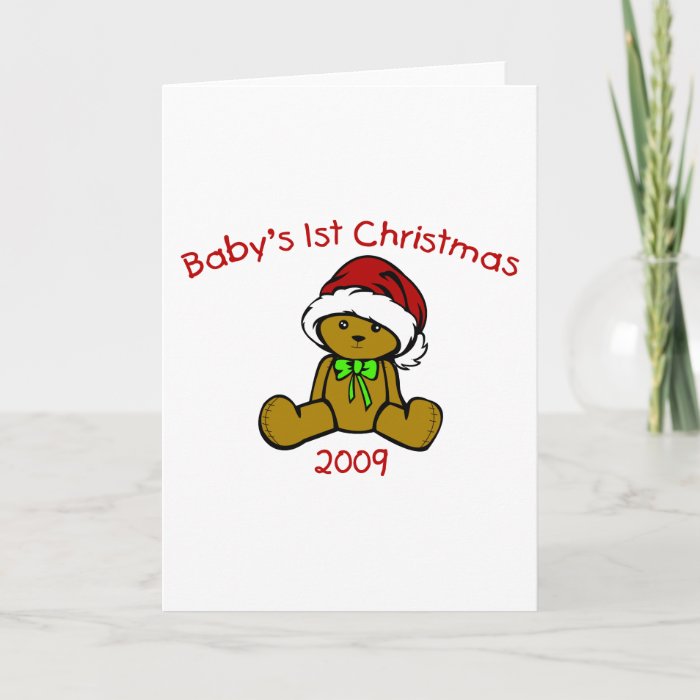 Our 1st Christmas 2009 (African American Triplets) Greeting Cards