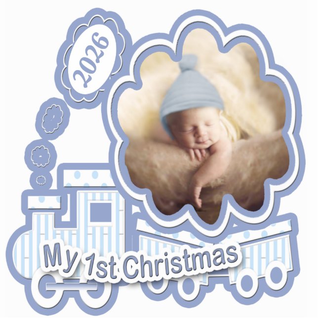 Baby's 1st Christmas 2010 Your Baby Photo Statuette (Front)