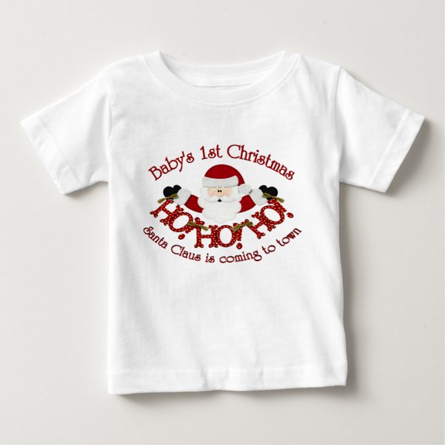 Babys 1st Christmas Baby T-Shirt (Front)