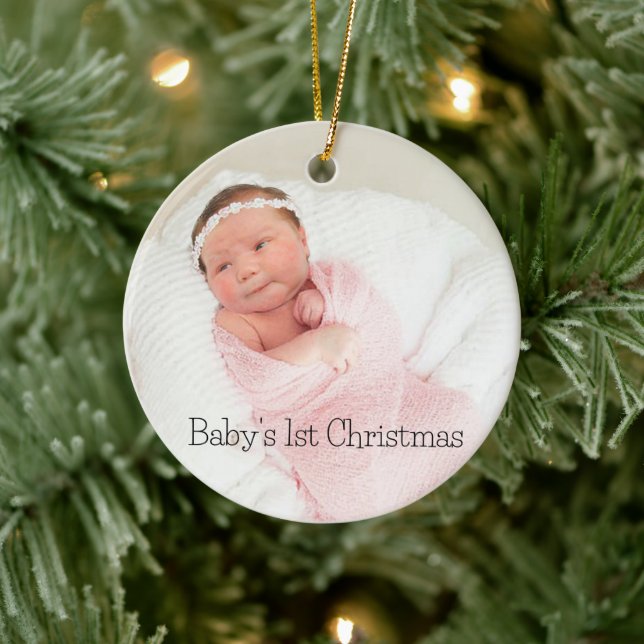 Baby's 1st Christmas Ceramic Ornament (Tree)