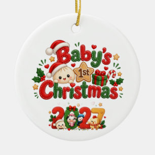 Baby's 1st Christmas Ceramic Ornament