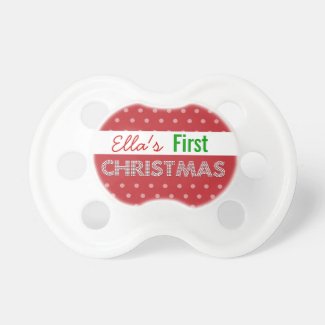 Baby's 1st Christmas Customizable Pacifier