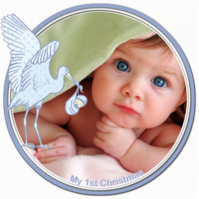 Baby's 1st Christmas Cutout (Front)