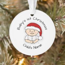 Baby's 1st Christmas Ornament - Personalized