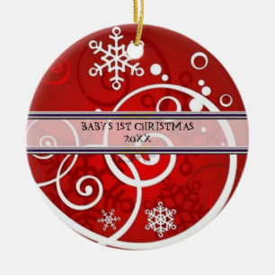 Baby's 1st Christmas Photo Ornament Template