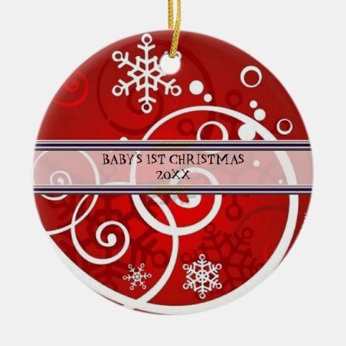 Babys 1st Christmas Photo Ornament Template