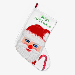 Baby's 1st Christmas Santa Large Christmas Stocking