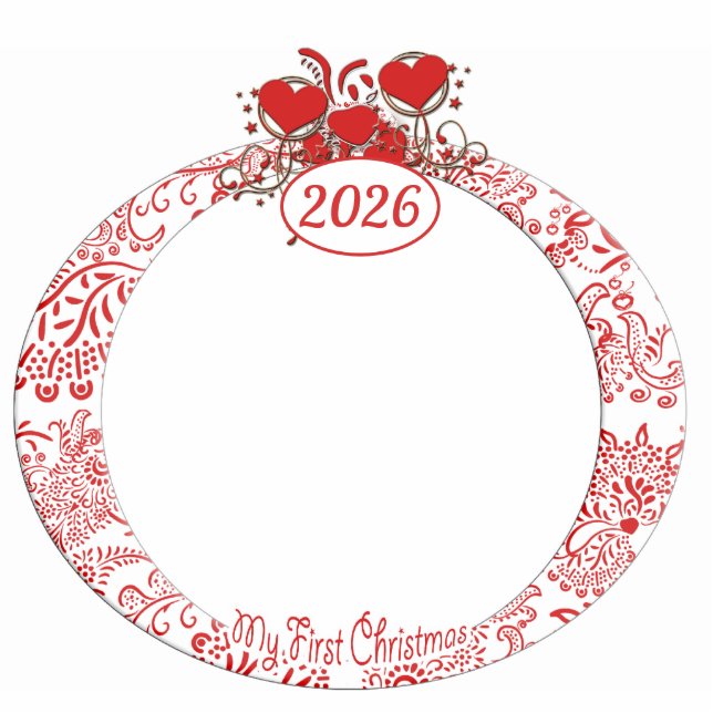 Baby's 1st Christmas Statuette (Front)