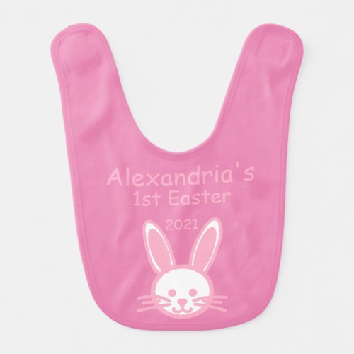 Babys 1st Easter Baby Bib